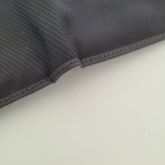 Dunhill Designer Mens Wallet Black Bifold Nylon Leather Folding Medium Logo - Picture 8 of 11